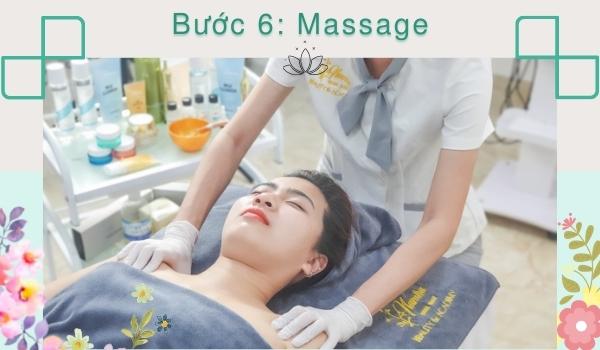 Liệu trình chăm sóc da mặt - Bước 6: Massage